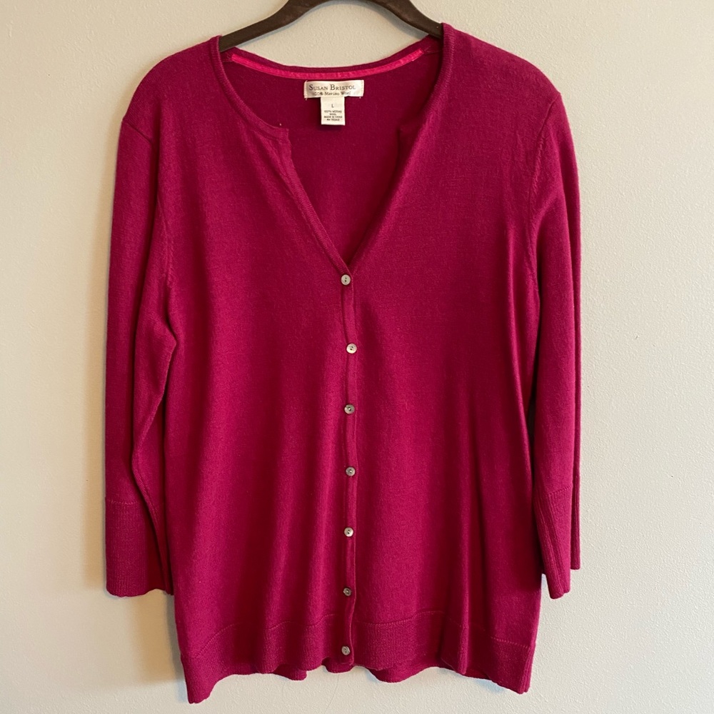 Cranberry L cardigan